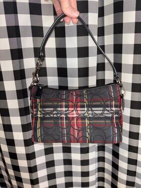 Coach Poppy Tartan Plaid Mini Handbag Y2K
